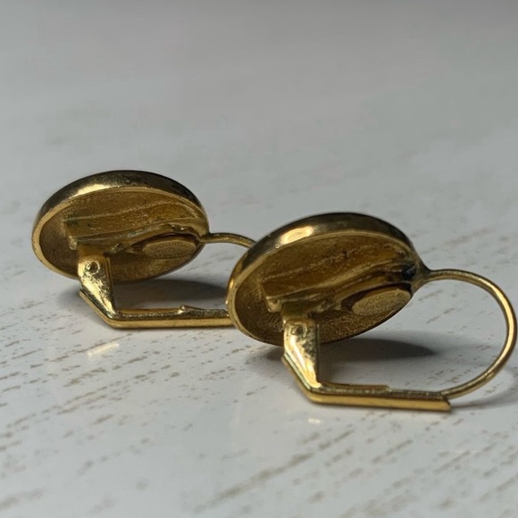 SOLD Chanel RARE Gold Stud Earrings - Picture 6 of 7